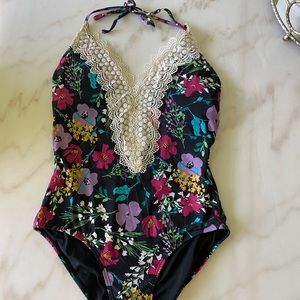 Sea Angel Women's Lace Halter One Piece